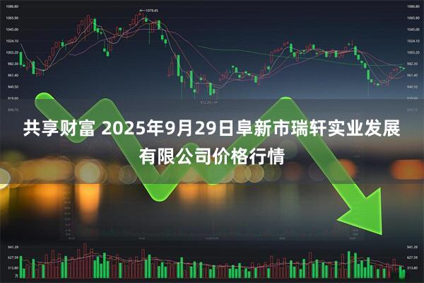 共享财富 2025年9月29日阜新市瑞轩实业发展有限公司价格行情